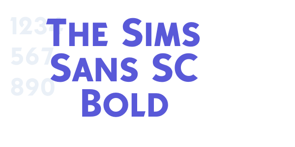 The Sims Sans SC Bold font free