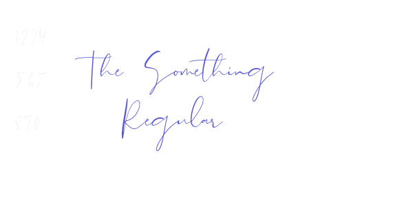 The Something Regular font free