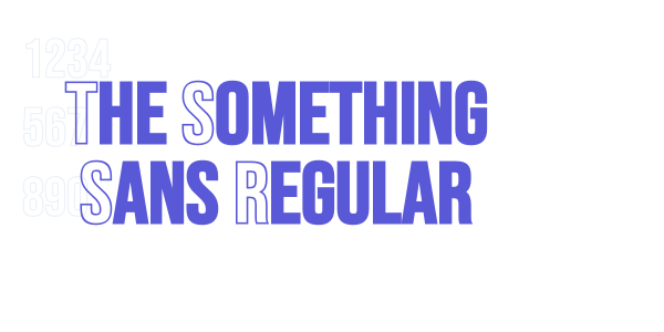 The Something Sans Regular font free