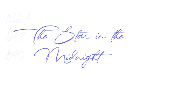 The Star in the Midnight font free