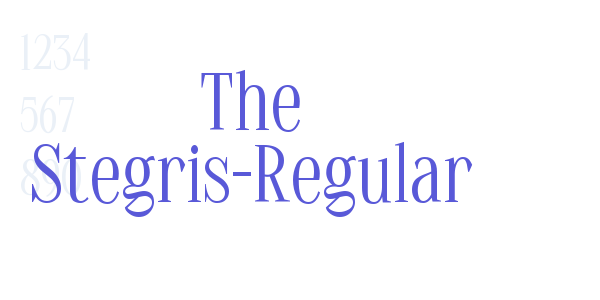 The Stegris-Regular font free