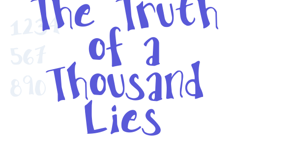 The Truth of a Thousand Lies font free