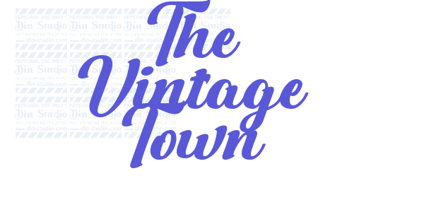 The Vintage Town font free