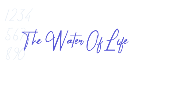 The Water Of Life font free