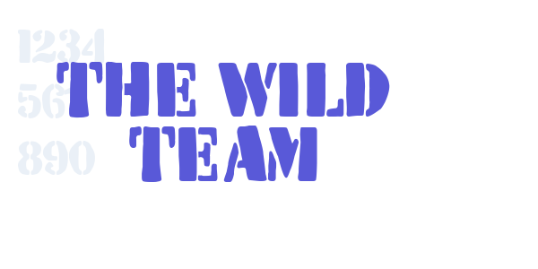 The Wild Team font free