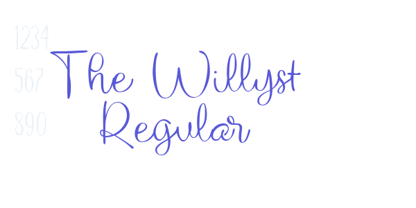 The Willyst Regular font free