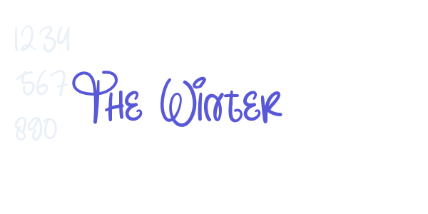 The Winter font free