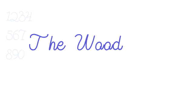 The Wood font free