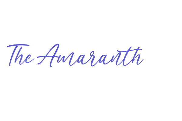 The Amaranth Font