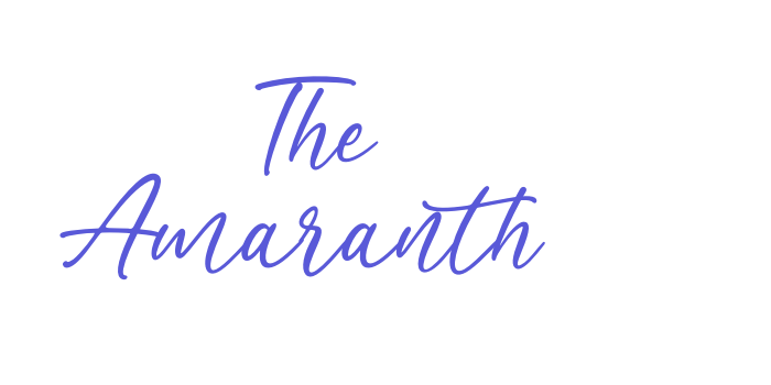 The Amaranth Font