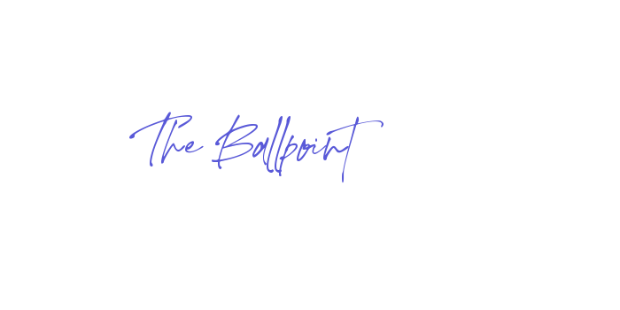 The Ballpoint Font Download