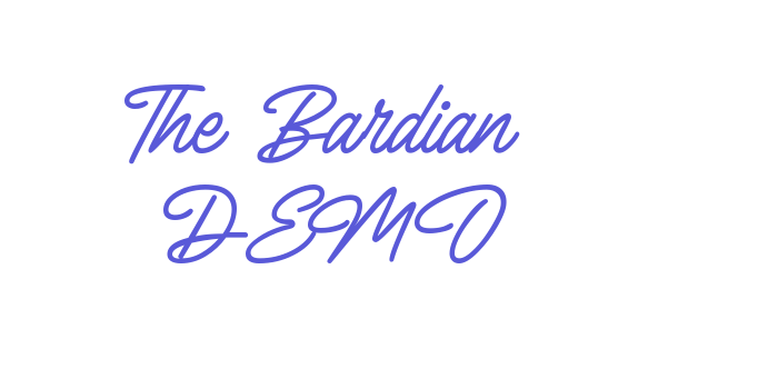 The Bardian DEMO Font