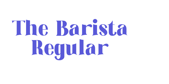 The Barista Regular Font Download