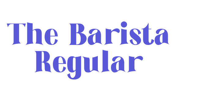 The Barista Regular Font