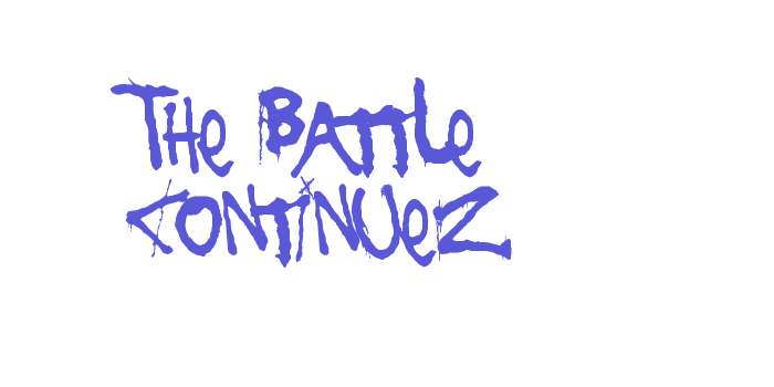 The Battle Continuez Font Download