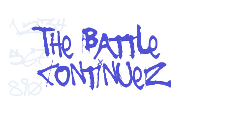 The Battle Continuez-font-download