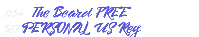 The Beard FREE PERSONAL US Reg-related font