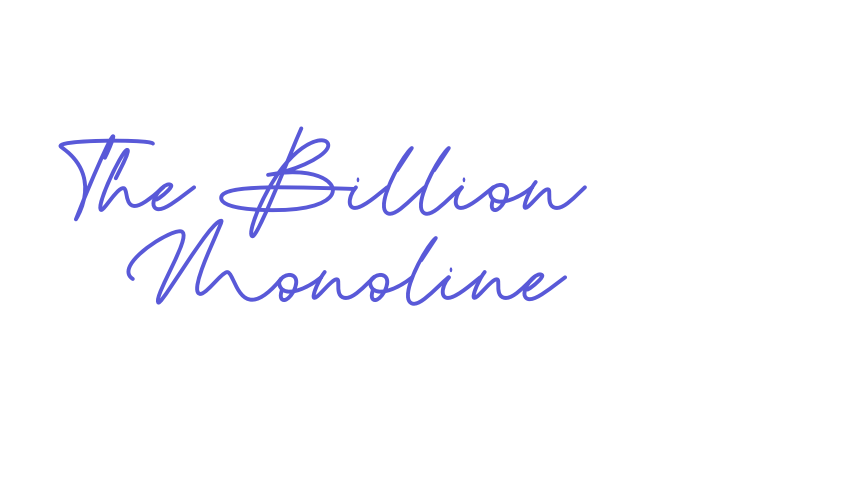 The Billion Monoline Font Download