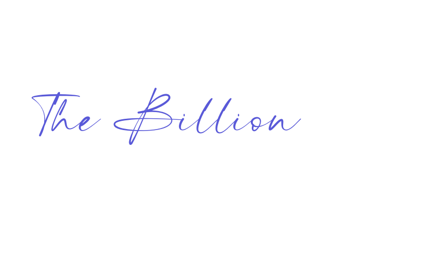 The Billion Font