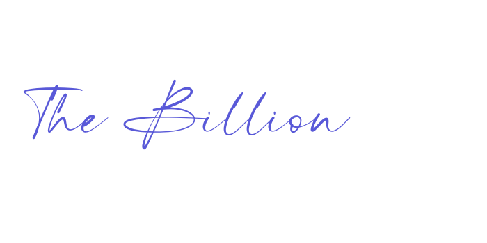 The Billion Font Download