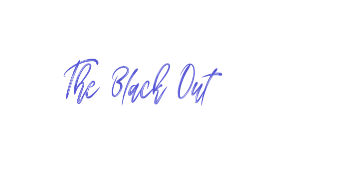 The Black Out Font Download