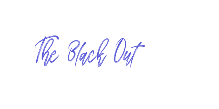 The Black Out Font