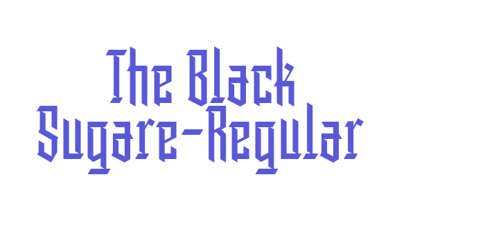 The Black Sugare-Regular Font Download