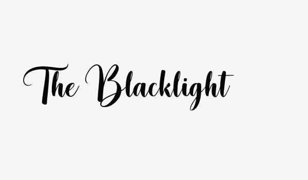 The Blacklight Font