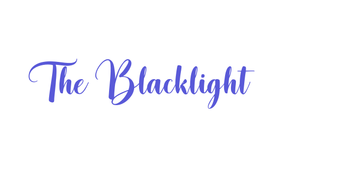 The Blacklight Font Download