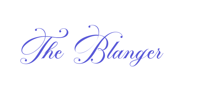 The Blanger Font Download