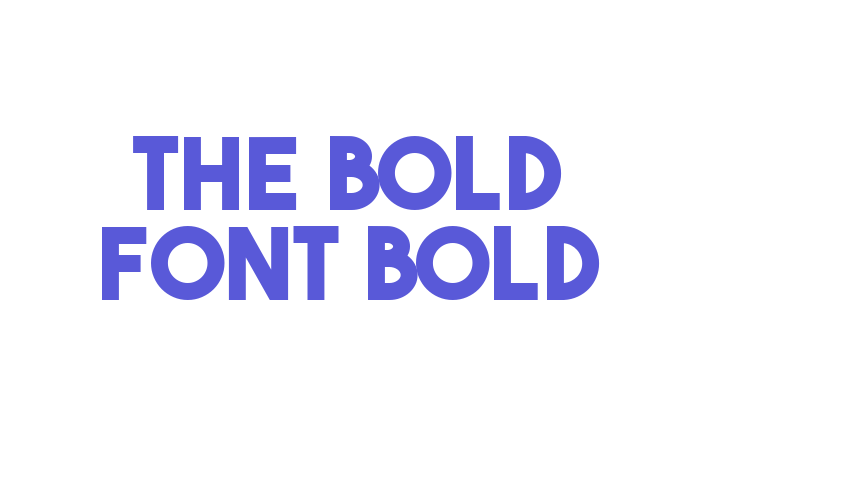 The Bold Font Bold Font Download