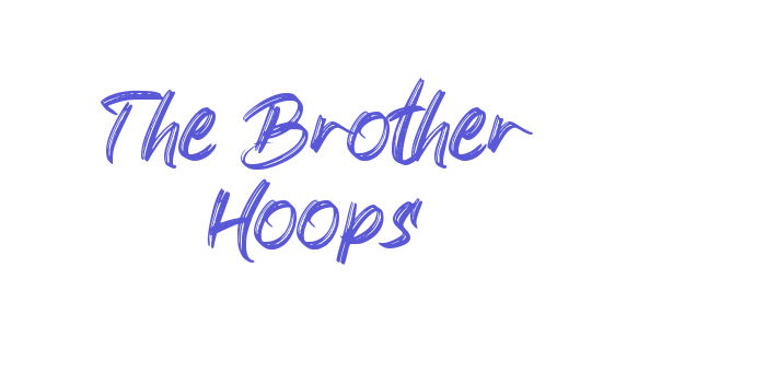 The Brother Hoops Font Download