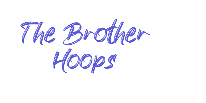 The Brother Hoops Font