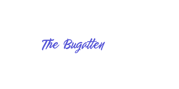 The Bugatten Font