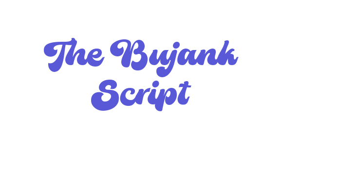 The Bujank Script Font Download