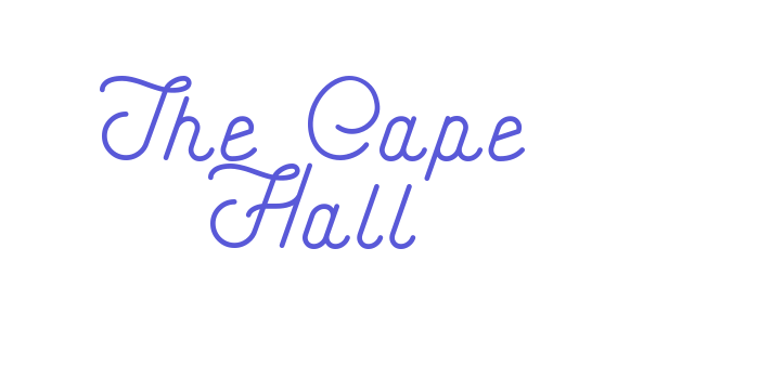 The Cape Hall Font Download