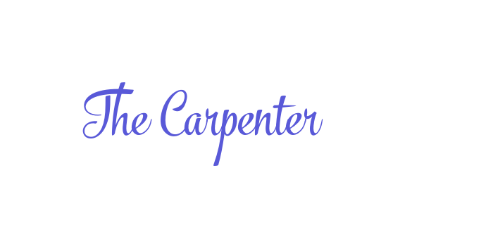 The Carpenter Font