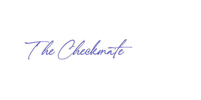 The Checkmate Font