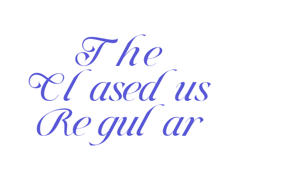 The Clasedus Regular Font