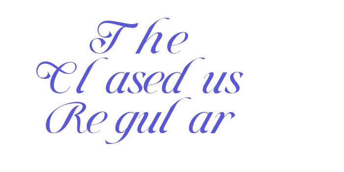 The Clasedus Regular Font Download