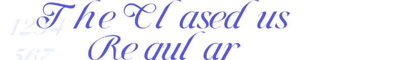 The Clasedus Regular font