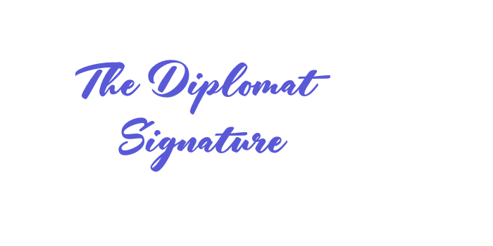 The Diplomat Signature Font Download