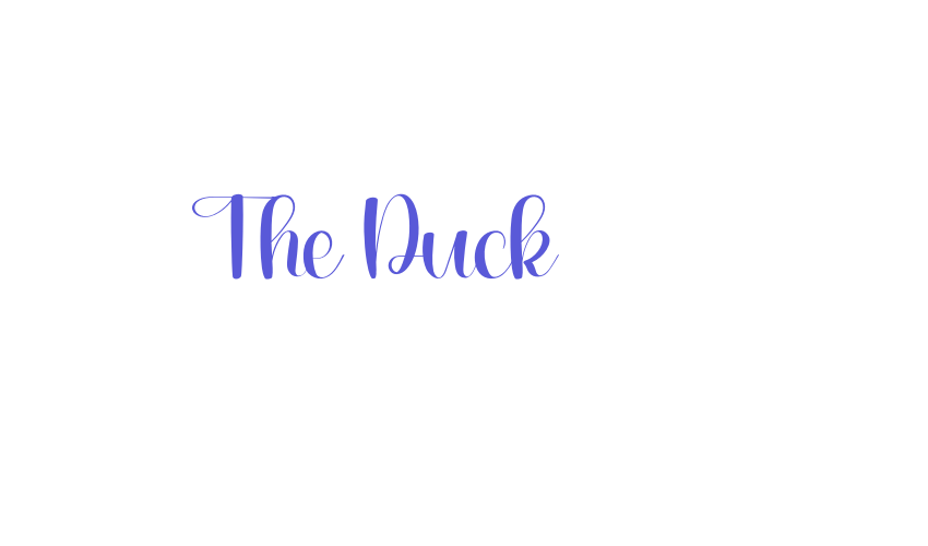 The Duck Font Download