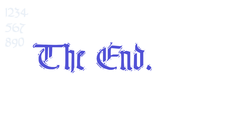 The End.-font-download