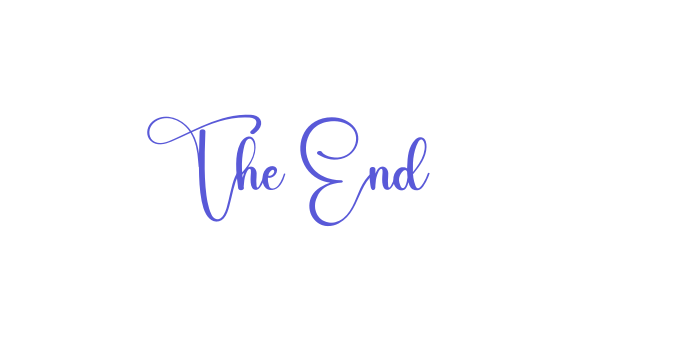 The End Font Download