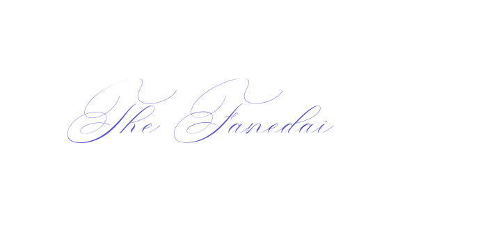 The Fanedai Font