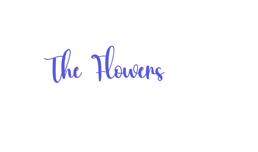 The Flowers Font