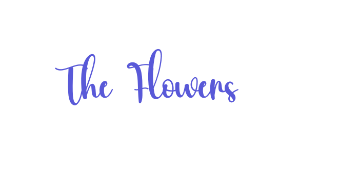 The Flowers Font Download