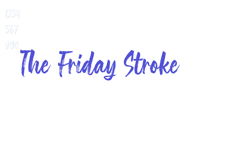 The Friday Stroke-font-download