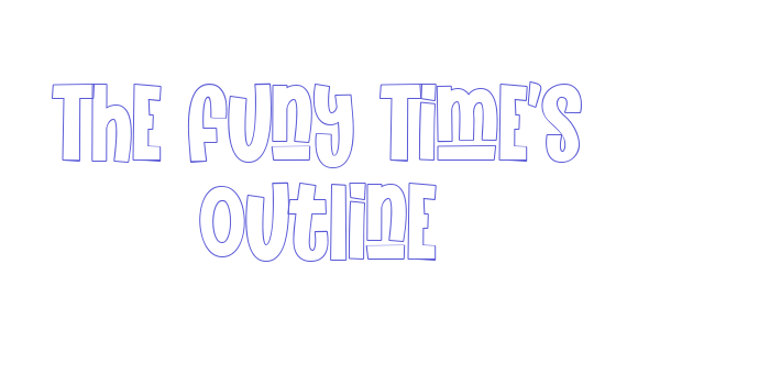 The Funy Time’s Outline Font